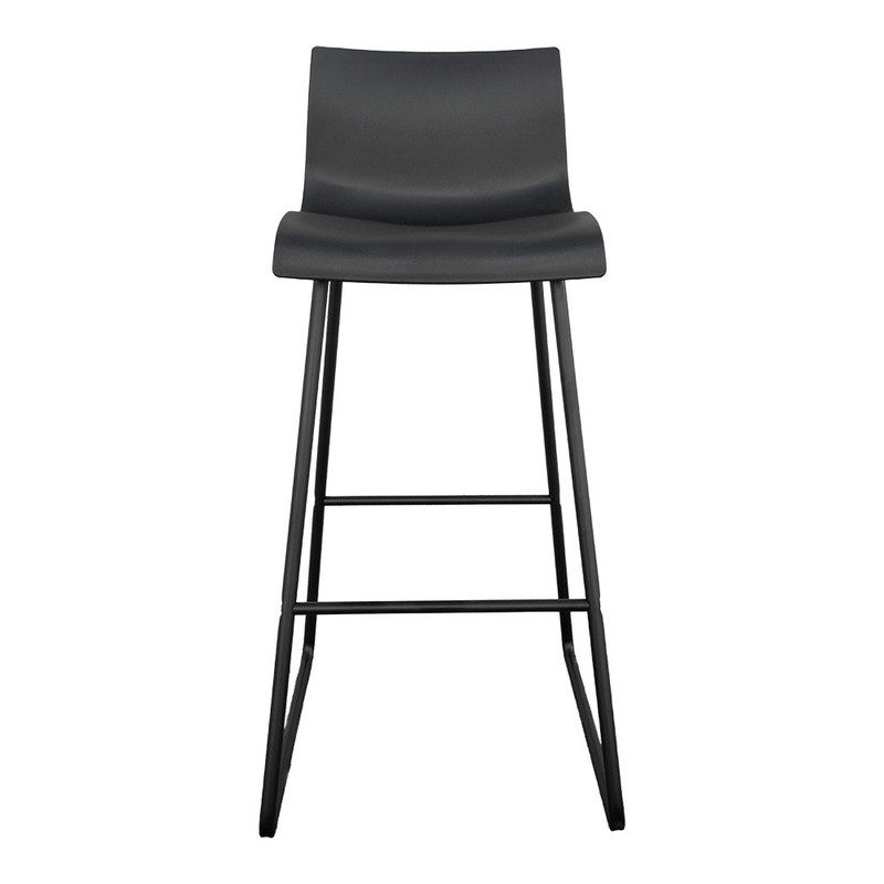 Barski stol z naslonom SUPRA-TEK ČRN PP, 45 x 54,5 x 100 cm (2 kosa) mize-in-stoli/278.88-IMG-01