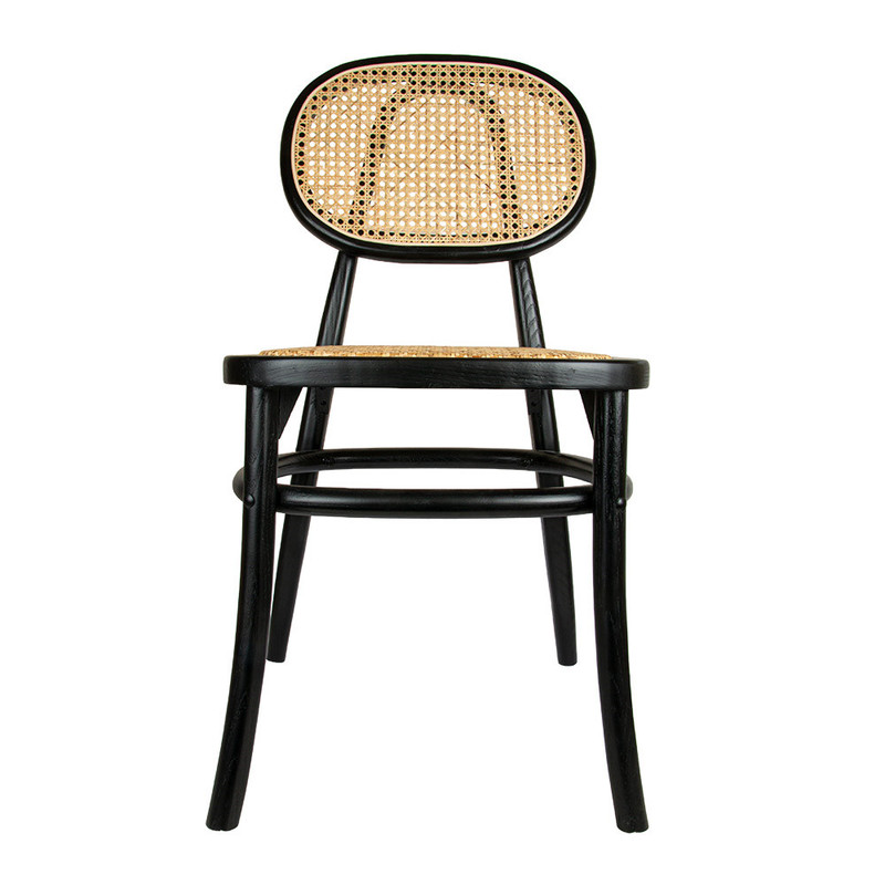 Stol SUPRA-TEK, ČRN/RATAN 43 x 49 x 77 (2 kosa) mize-in-stoli/280.30-IMG-01