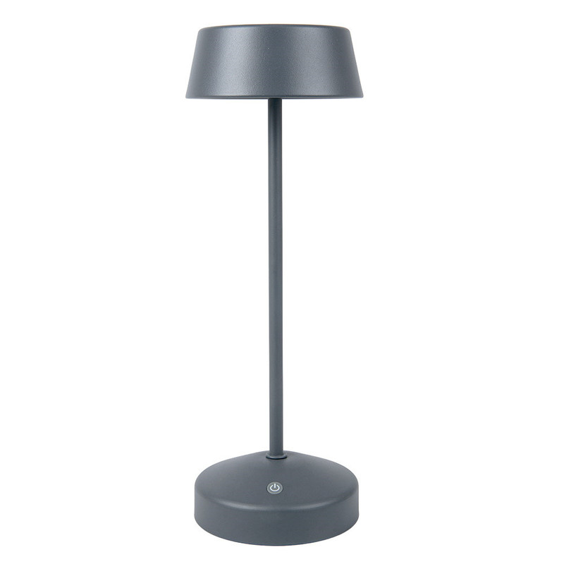 Namizna svetilka brezžična LED + dimmer 3 st. 11 x 32 cm siva/kov namizne-lucke/266.14-IMG-01