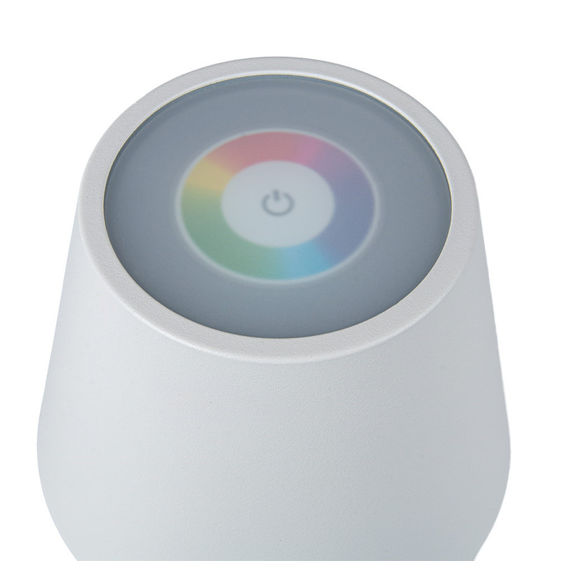 Namizna svetilka brezžična LED + dimmer 3 st. 12 x 38 cm bela/kov namizne-lucke/266.15-IMG-03