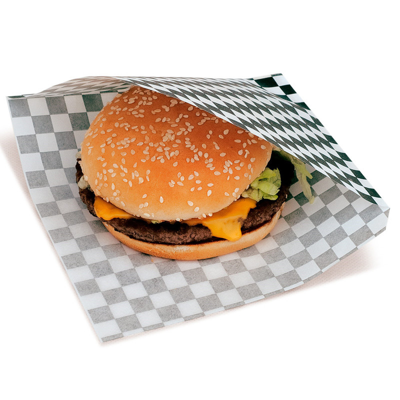 Vrečka burger ČRNI FITIPALDI 16 x 16,5 cm (500/1) 