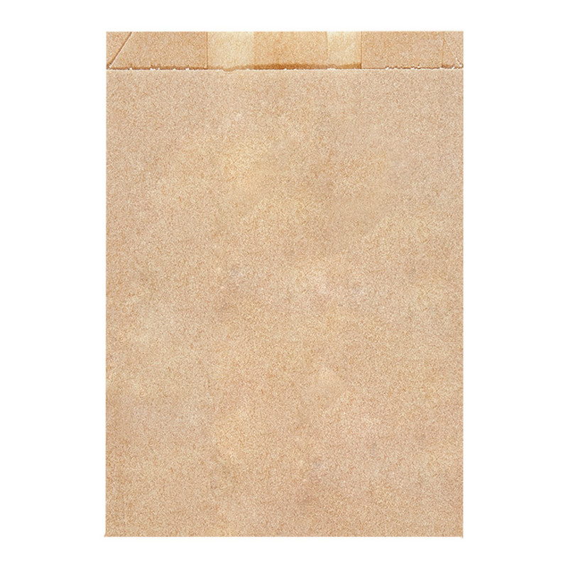Vrečka za rogljiček kraft NATUR, večja (19 + 8 x 26 cm) (500/1)