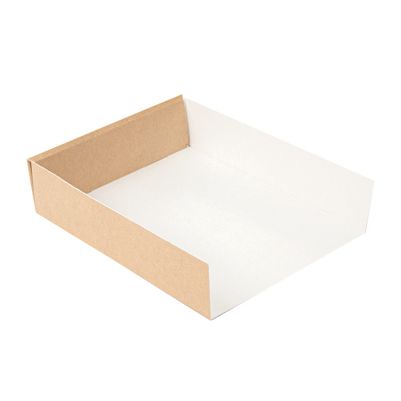 Kartonast pladenj KVADRAT - The Pack - RJAV; 12 x 15 x 3,5 cm (200/1)
