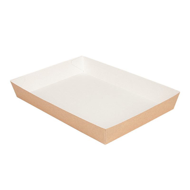 Kartonast pladenj SREDNJI - ThePack - RJAV - 25,5 x 18 x 3,7 cm (65/1)