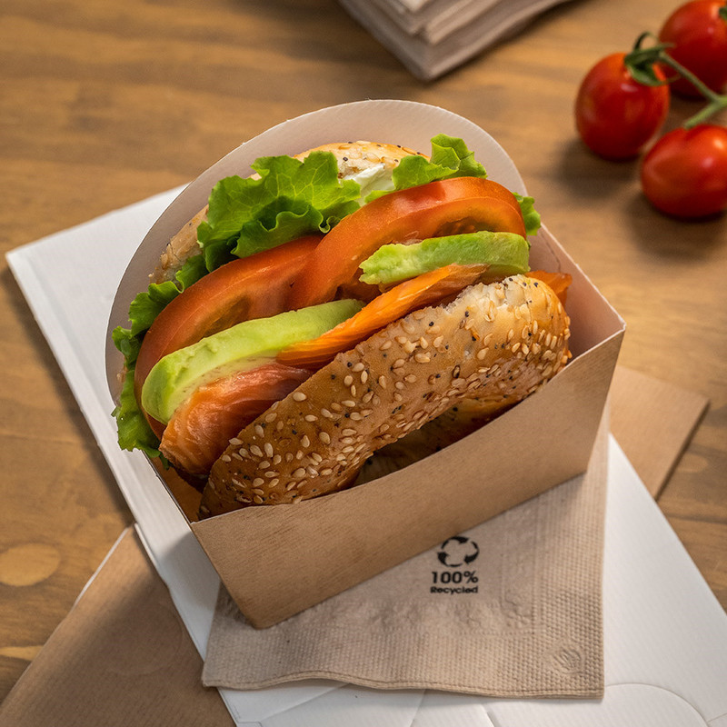 Kartonasta embalaža za BAGEL - The Pack - 12 x 4,5 x 12 cm (100/1)
