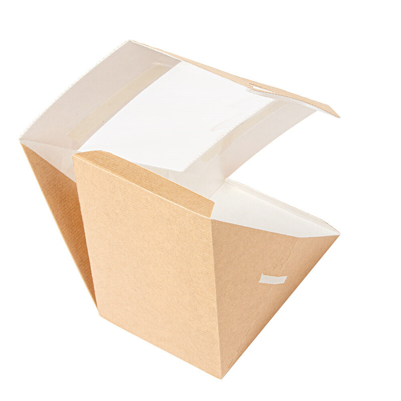 Kartonasta škatla za TRI. sendvič RJAVA - The Pack - 12,4 x 12,4 x 8,3 cm (50/1) sendvici-in-hot-dogi/253.54_IMG-02