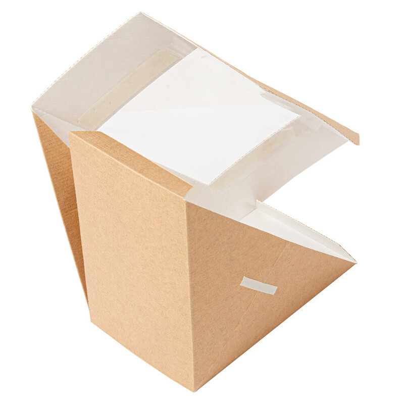 Kartonasta škatla za TRI. sendvič RJAVA - The Pack - 12,4 x 12,4 x 7,5 cm (50/1) sendvici-in-hot-dogi/253.55_IMG-02