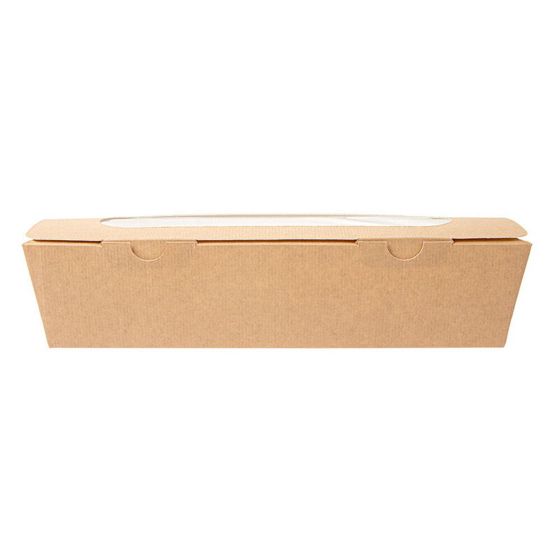 Kartonasta škatla za bagete RJAVA - The Pack - 27,5 x 8 x 6,2 cm (45/1) sendvici-in-hot-dogi/253.58_IMG-03