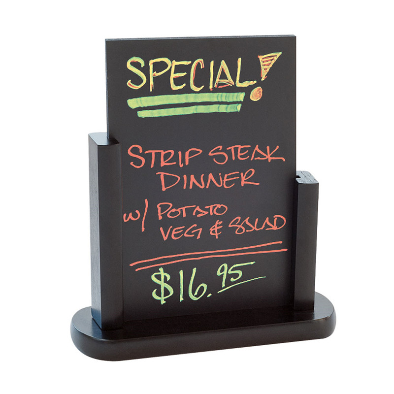 Oglasna namizna lesena tabla, ČRNA  10,2 x 15,2 cm  (1 kos) vse-za-bar/162.63.IMG-01