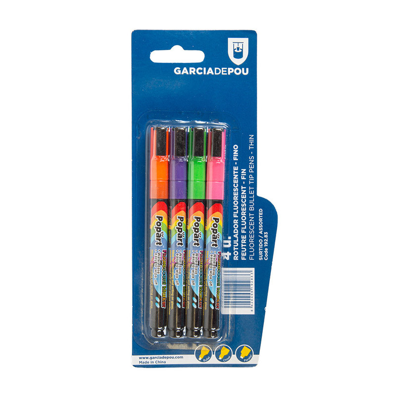 Fluorescentni markerji s tanko konico (4 kosi) vse-za-bar/192.83-IMG-MAIN