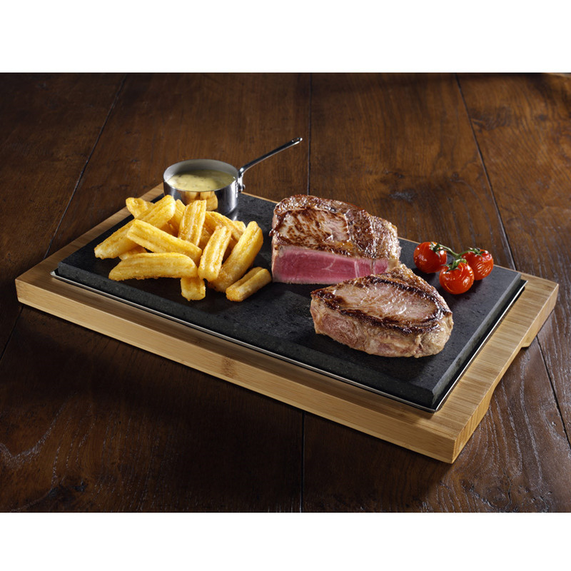 SteakStone plošča za zrezek, Lava kamen Fi: 36 x 30 cm (3 kosi) vse-za-bar/204.14.IMG-01