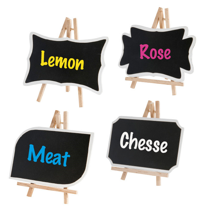 Oglasna majhna lesena tabla, ČRNA  12 x 8 cm (1 kos) vse-za-bar/207.22.IMG-01