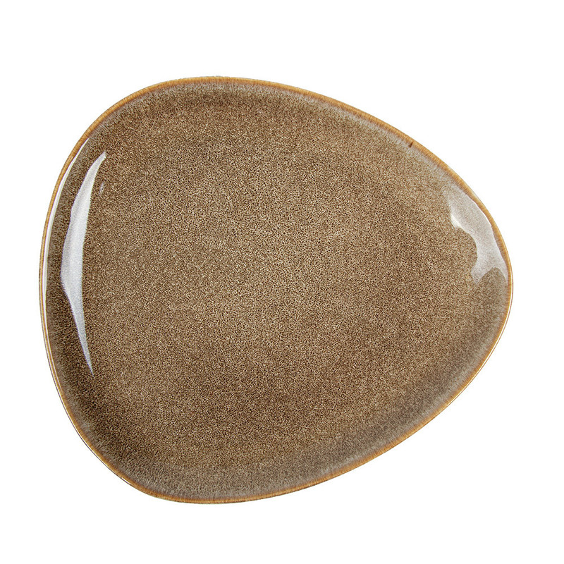 Krožnik Trikotni  "Akala" BEŽ - 27,5 x 25 x 2,5 cm (6 kosov) vse-za-bar/277.24-IMG-02