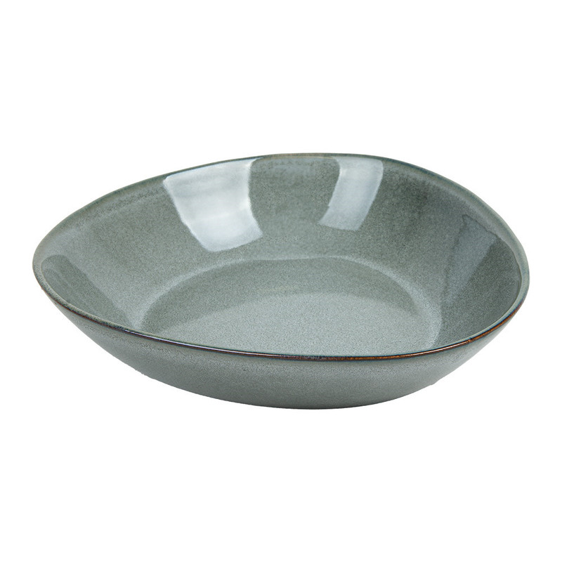 Skleda Trikotna Globoka "Akala" ZELENO/SIVA - 21,5 x 19,5 x 5 cm              (6 kosov) vse-za-bar/277.26-IMG-MAIN